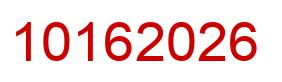 Number 10162026 red image