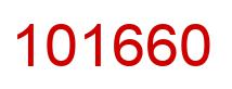 Number 101660 red image