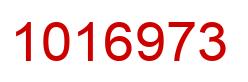 Number 1016973 red image