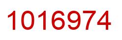 Number 1016974 red image
