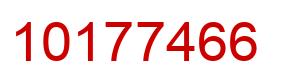 Number 10177466 red image