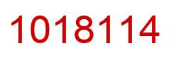 Number 1018114 red image