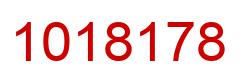 Number 1018178 red image