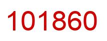 Number 101860 red image