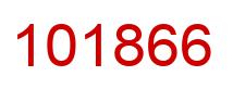 Number 101866 red image