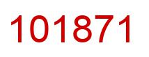 Number 101871 red image