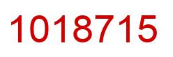 Number 1018715 red image