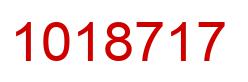 Number 1018717 red image