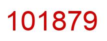Number 101879 red image