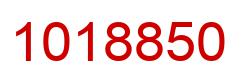 Number 1018850 red image