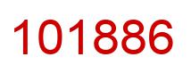Number 101886 red image