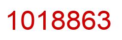 Number 1018863 red image