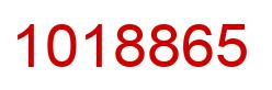 Number 1018865 red image