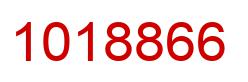 Number 1018866 red image