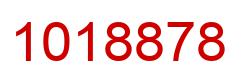 Number 1018878 red image