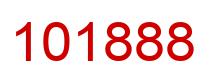 Number 101888 red image