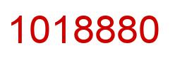 Number 1018880 red image