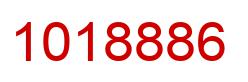 Number 1018886 red image