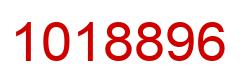 Number 1018896 red image