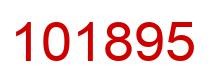 Number 101895 red image