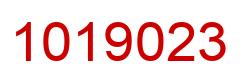 Number 1019023 red image