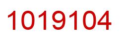 Number 1019104 red image