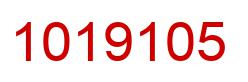 Number 1019105 red image