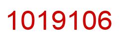 Number 1019106 red image