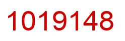 Number 1019148 red image