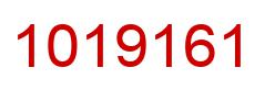 Number 1019161 red image