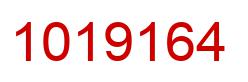 Number 1019164 red image
