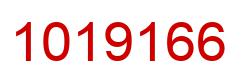 Number 1019166 red image