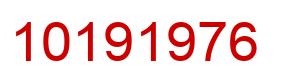 Number 10191976 red image