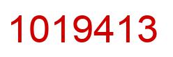Number 1019413 red image