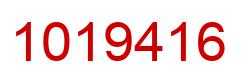 Number 1019416 red image