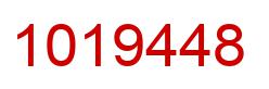 Number 1019448 red image