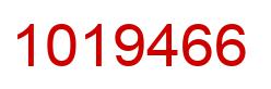 Number 1019466 red image