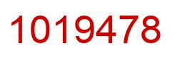 Number 1019478 red image