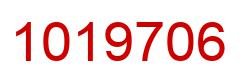 Number 1019706 red image