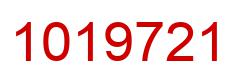 Number 1019721 red image