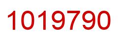 Number 1019790 red image