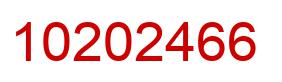Number 10202466 red image