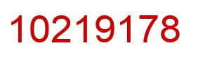 Number 10219178 red image
