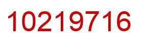 Number 10219716 red image