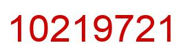Number 10219721 red image