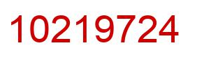 Number 10219724 red image