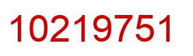 Number 10219751 red image