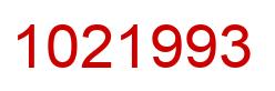Número 1021993 imagen rojo
