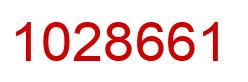 Number 1028661 red image