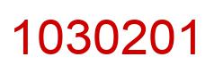 Number 1030201 red image